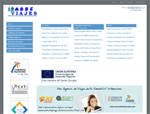 Tablet Screenshot of abbeviajes.com